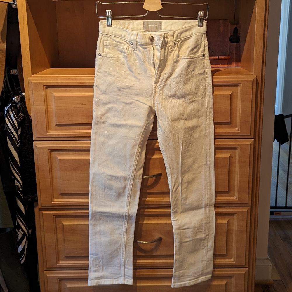 Everlane white jeans